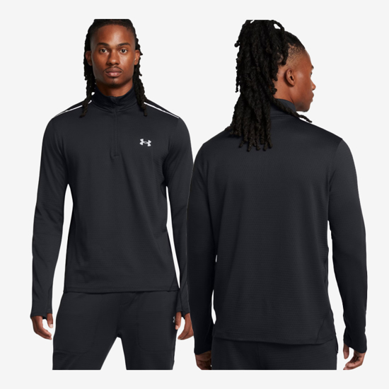 UNDER ARMOUR m majica 1387793-001 UA VANISH COLD WEATHER 1/2 black reflective