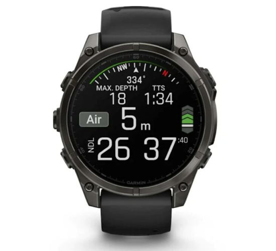 GARMIN športna ura FENIX® 8 010-02904-21 amoled/sapphire/titan dlc/black silikon