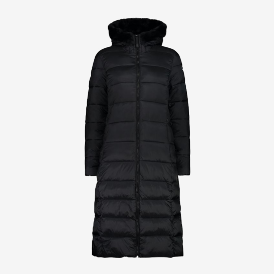 CMP ž plašč 34K0046F U901 PADDED COAT WITH FIX HOOD black