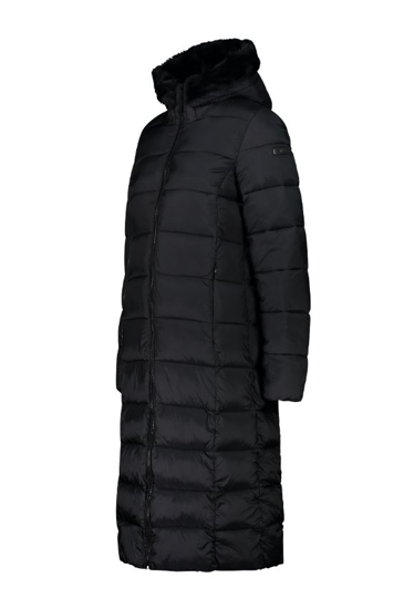 CMP ž plašč 34K0046F U901 PADDED COAT WITH FIX HOOD black