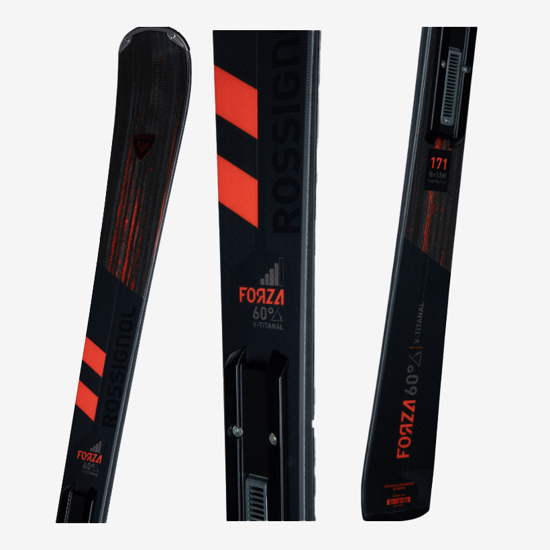 ROSSIGNOL odr smučarski set RAMPS01 FORZA 60 V-TI+ SPX 12 black red