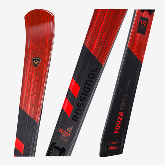 ROSSIGNOL odr smučarski set RAMPR03 FORZA 70 V-TI+ SPX 14 black red