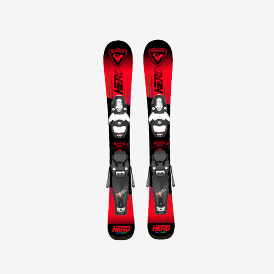 ROSSIGNOL otr smučarski set RANWE01 HERO KID+ TEAM 4 red black