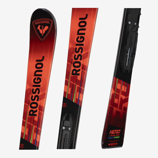 ROSSIGNOL otr smučarski set RANBB03 HERO JR PRO+KID 4 red black