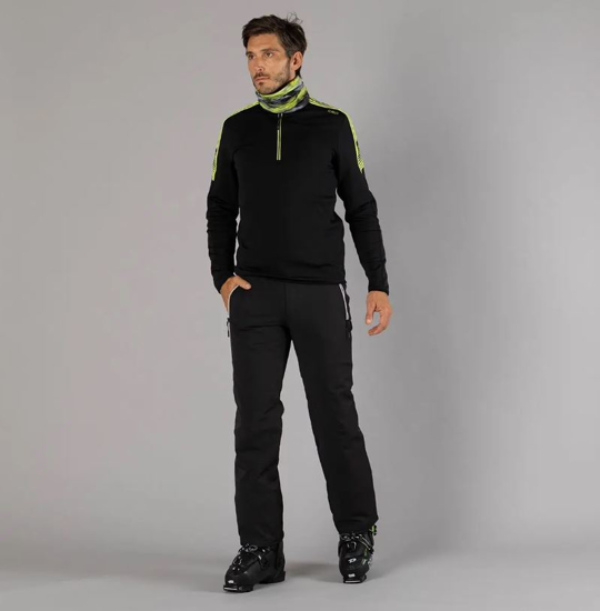 CMP m smučarske hlače 3W04467 U901 STRETCH SKI PANTS IN PLAIN HUES black