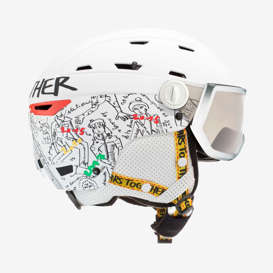 ROSSIGNOL odr smučarska čelada RKKH400 ALLSPEED VISOR IMPACTS PHOTOCHROMIC JCC white