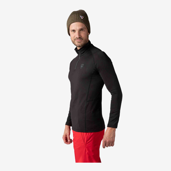 ROSSIGNOL m smučarski puli RLMML07 200 CLASSIC HALF-ZIP FIRST LAYER black