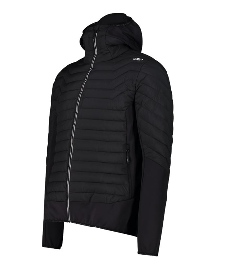 CMP m jakna 34Z2007 U901 HYBRID JACKET WITH HOOD black