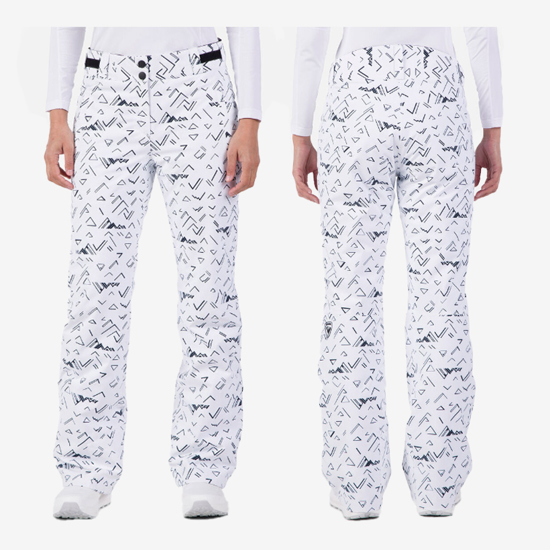 ROSSIGNOL ž smučarske hlače RLNWP04 100 STACI PRINTED SKI PANTS white