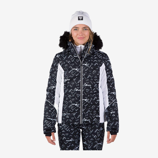 ROSSIGNOL ž smučarska bunda RLNWJ24 200 STACI PRINT PUFFY JACKET black