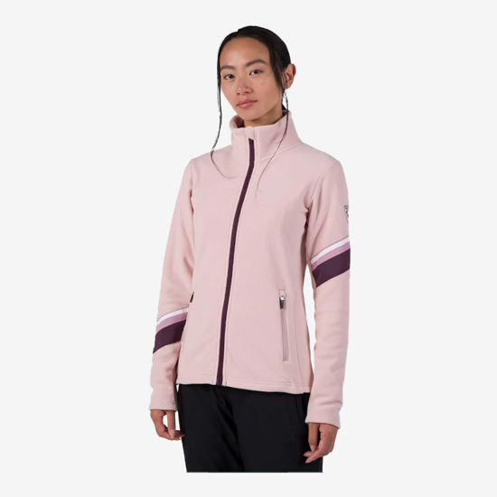 ROSSIGNOL ž jopica RLNWL06 337 STRAWPILE FULL-ZIP FLEECE JACKET powder pink