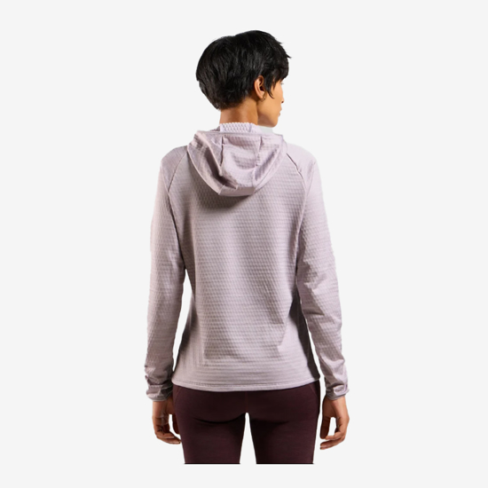 ODLO ž tekaška majica 312961 21095 THE WOMEN'S RUN EASY MID LAYER HOODIE misty lilac melange