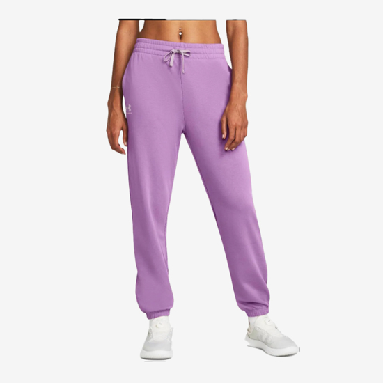 UNDER ARMOUR ž hlače 1382735-560 RIVAL TERRY JOGGERS purple