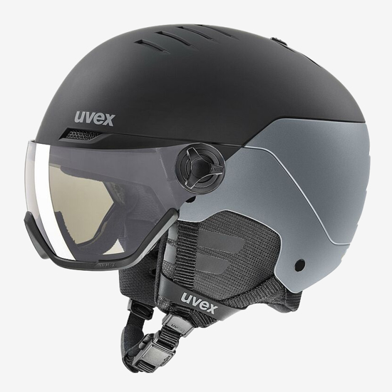 UVEX odr smučarska čelada S56631612 WANTED VISOR PRO V black silver