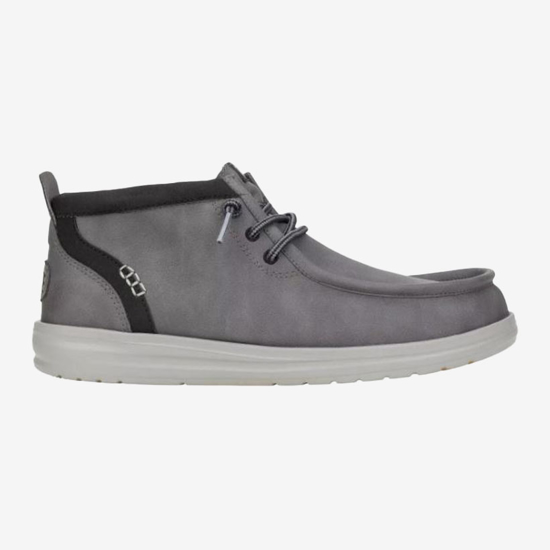 HEYDUDE m čevlji 42051-00K WALLY MID GRIPR CLASSIC grey black