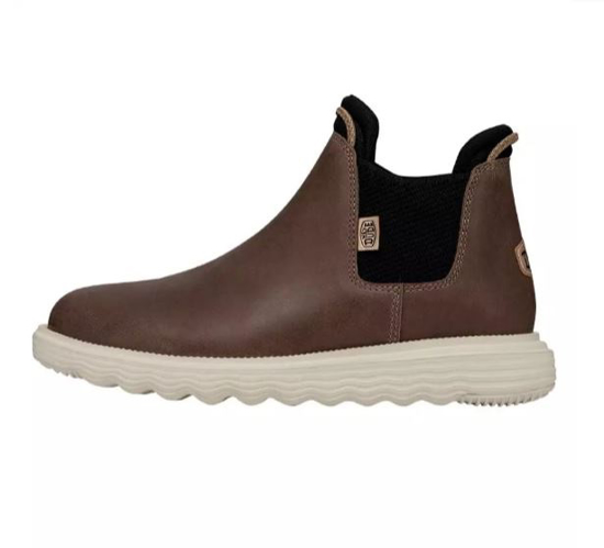 HEYDUDE ž čevlji 40388-21Q BRANSON BOOT CRAFT LEATHER coffee