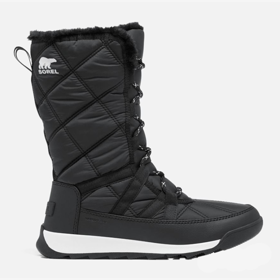 SOREL ž škornji NL5163-010 WHITNEY™ II PLUS TALL WATERPROOF LACE BOOT black, sea salt