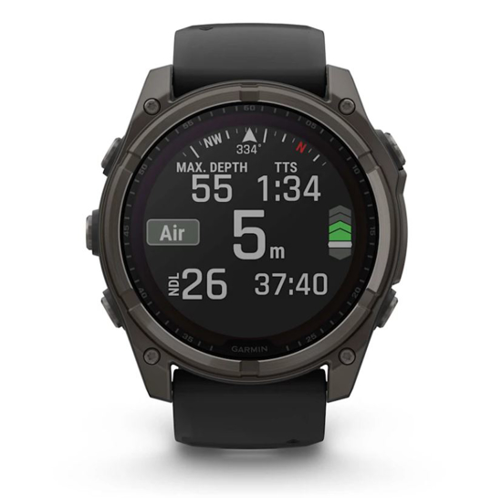 GARMIN športna ura FENIX® 8 010-02907-11 SOLAR sapphire black