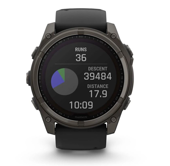 GARMIN športna ura FENIX® 8 010-02907-11 SOLAR sapphire black