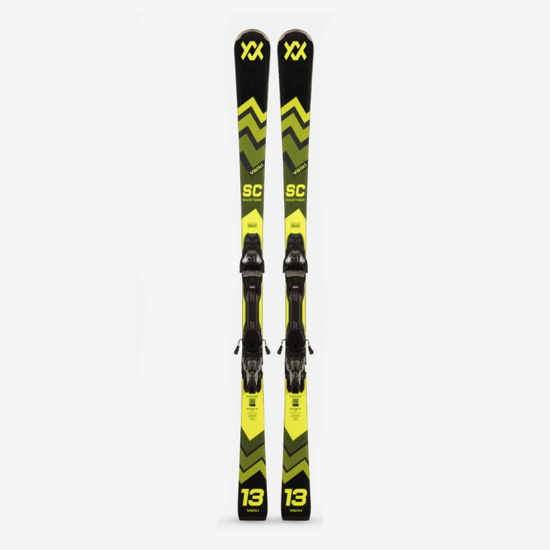 VOELKL odr smučarski set 2410007 000 RACETIGER SC + VMOTION 12 GW black yellow