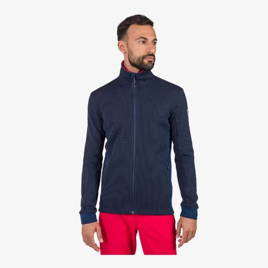 ROSSIGNOL m jopica RLNML04 715 CIELOALTO FULL-ZIP FLEECE dark navy