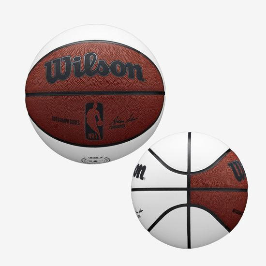 WILSON košarkarska žoga WTB3405 NBA AUTOGRAPH orange brown white