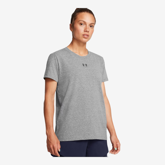 UNDER ARMOUR ž majica 1383648-025 RIVAL CORE SHORT SLEEVE castlerock black