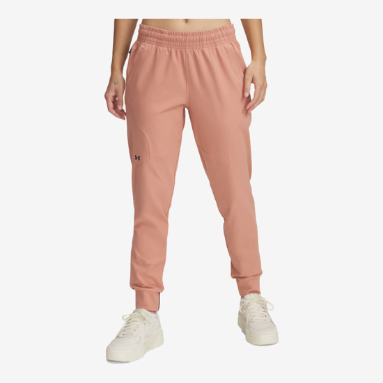 UNDER ARMOUR ž hlače 1376926-698 UNSTOPPABLE JOGGERS canyon pink black