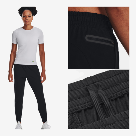 UNDER ARMOUR ž hlače 1376926-001 UNSTOPPABLE JOGGERS black