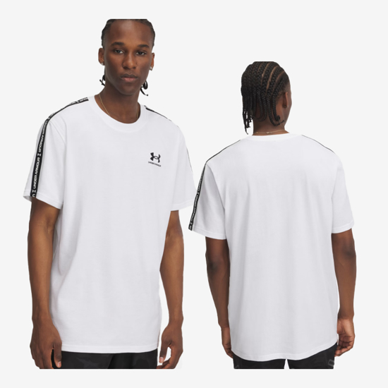 UNDER ARMOUR m majica 1390300-100 ICON HEAVYWEIGHT TAPING T-SHIRT white