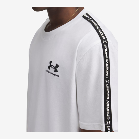 UNDER ARMOUR m majica 1390300-100 ICON HEAVYWEIGHT TAPING T-SHIRT white