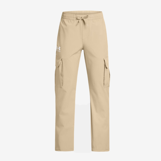 UNDER ARMOUR otr hlače 1386702-299 ICON WOVEN PANTS city khaki white