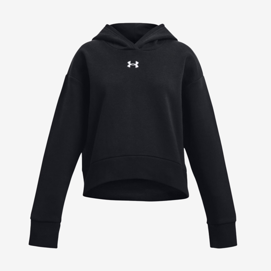 UNDER ARMOUR otr kapucar 1379517-001 RIVAL FLEECE CROP HOODIE black