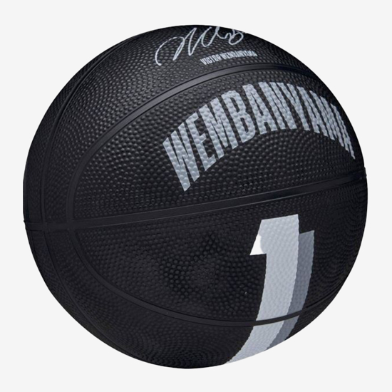 WILSON košarkarska žoga WZ3017701 NBA PLAYER ICON MINI BSKT VICTOR black grey