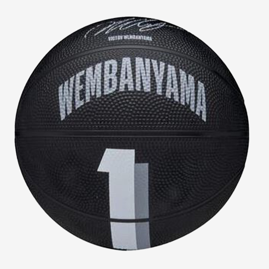 WILSON košarkarska žoga WZ3017701 NBA PLAYER ICON MINI BSKT VICTOR black grey