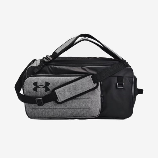 UNDER ARMOUR torba 1381919-025 CONTAIN DUO MEDIUM BACKPACK DUFFLE castlerock medium heather black white