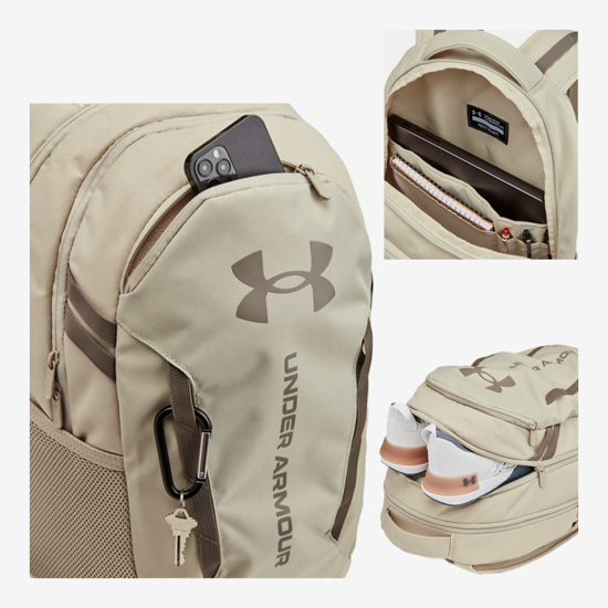 UNDER ARMOUR nahrbtnik 1384672-289 HUSTLE 6.0 BACKPACK khaki base taupe dusk