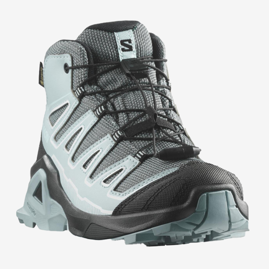 SALOMON otr pohodni čevlji 477461 X ULTRA MID GTX J turbulence black/tourmaline