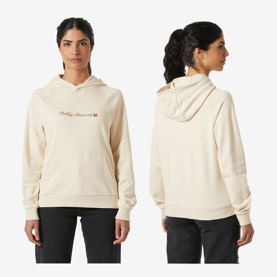 HELLY HANSEN ž pulover 54239 034 CORE GRAPHIC HOODIE beige