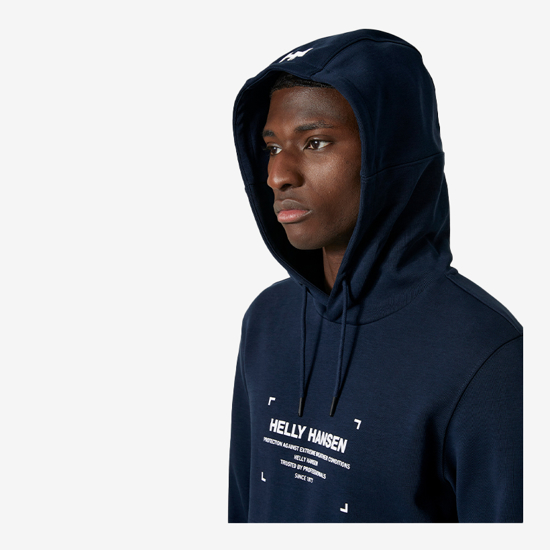 HELLY HANSEN m kapucar 53701 597 MOVE SWEAT HOODIE dark navy