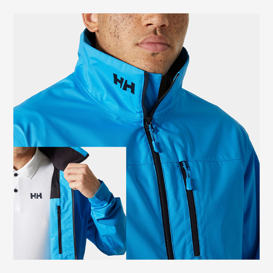 HELLY HANSEN m jakna 34445 645 CREW JACKET 2.0 cyan