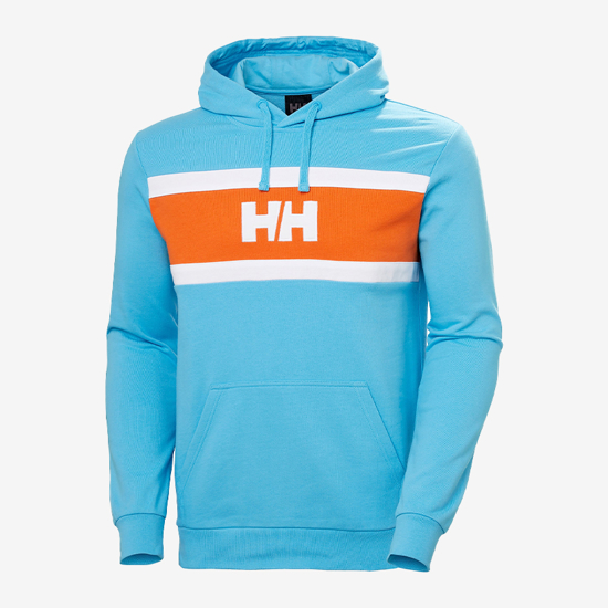 HELLY HANSEN m kapucar 34474 621 SALT COTTON HOODIE aqua