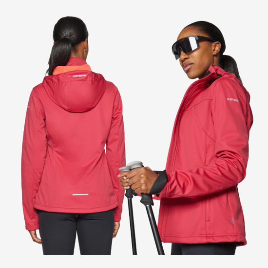 ICEPEAK ž softshell 7 54974694I 637 BOISE bordo red