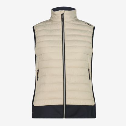 CMP ž brezrokavnik 35Z2786 P220 HYBRID VEST WITH PRIMALOFT® BLACK THERMOPLUME® PADDING kaki